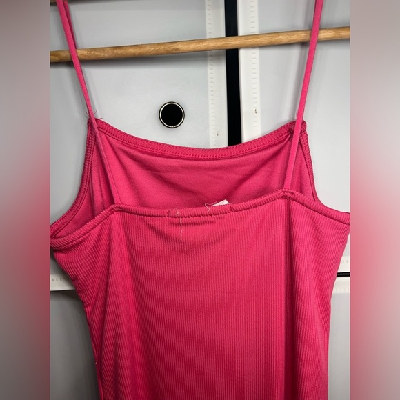 Pink Spaghetti strap dress w/ Slit Contour Collection - Picture 9 of 9